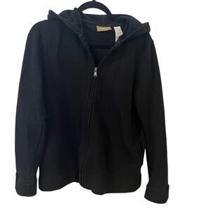 Liz Claiborne Lizwear Zip Up Hoodie - Black - size Medium
